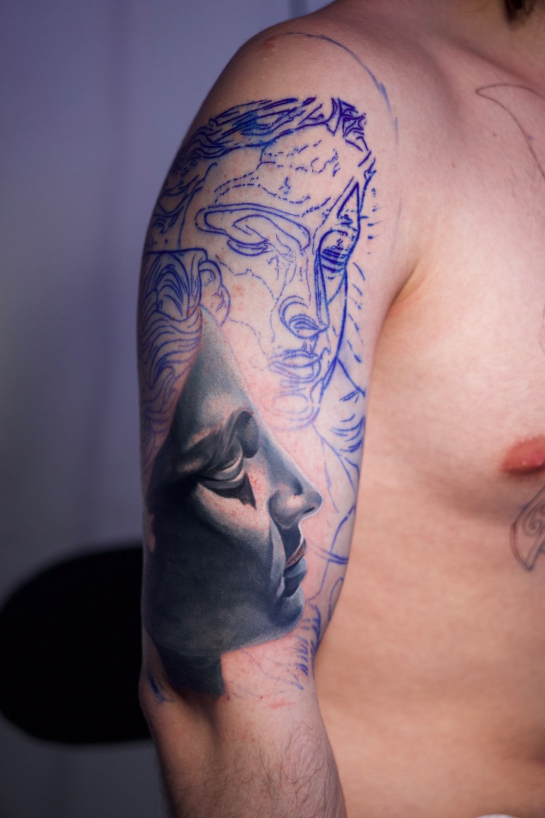 Angels — tattoo by Rauf Asgarov